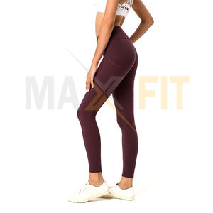 MAXFIT ENTERPRISES Premium High Flannel Knitted Yoga Pants Compression Gym Running <b>Leggings</b> Digital Print Fitness Workout Waist - Product Image 5