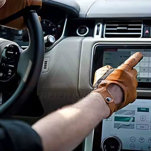 Gants en cuir imperméables pour hommes AFIFA WEARS AW-4833 2024, de haute qualité, à la mode, à doigts entiers, avec technologie tactile, décontractés - Product Image 4