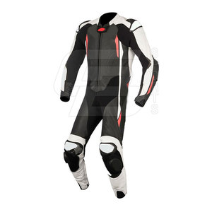 Traje de Motocicleta Clásico de Cuero Genuino de Alta Calidad, Resistente al Viento e Impermeable, Ropa Deportiva de Carreras, Opción de Talla Grande, Personalizable - Product Image 5