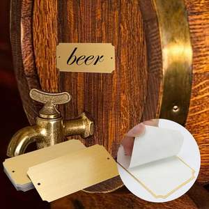 Placas y Etiquetas de Latón Tradicionales, Chapadas en Oro, Grabadas con Láser, Tamaños Personalizados, Suministro del Fabricante OEM - Product Image 5