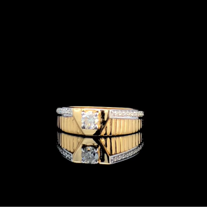 Princess Cut Lab Grown Diamond Engagement <b>Ring</b> 14K Solid Gold IGI Certified <b>Mens</b> <b>Ring</b> - Product Image 1