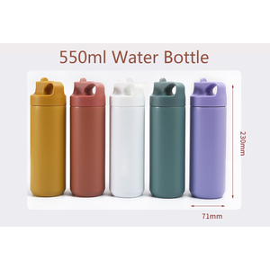 Skirton 550ml Double Wall Stainless Steel Thermal <b>Bottle</b> Bullet Shape Vacuum Flask Keep <b>Warm</b> Cold Eco Friendly Portable Water Bo - Product Image 5