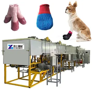 automatic sock dip machine coat latex /nitrile pu foot coating sock dipping machine pvc dotted work socks production machine