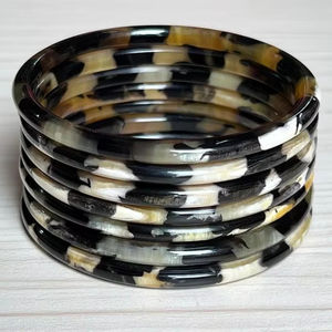 BAFFALO NATURAI BUFFAIO HORN CUFFS, Bangles and <b>Bracelets</b> Made From Real Buffalo Horn, Available in an Assortment of - Product Image 1