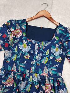 Robe longue d'été en coton à imprimé floral - Product Image 2