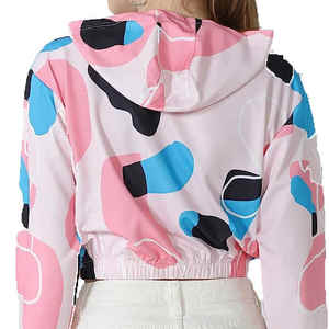 เสื้อฮู้ดแบบคร็อปสำหรับผู้หญิงเสื้อครอปไม่มีรอยยับสำหรับฤดูหนาว - Product Image 5