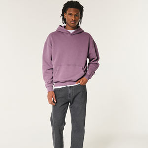 Sweats à capuche personnalisés pour hommes 100% coton lourd luxe qualité impression personnalisée surdimensionné Streetwear pulls à capuche pour hommes - Product Image 4