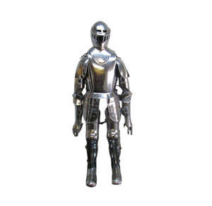 Traje de armadura de caballero con soporte, armadura portátil antigua, armadura de batalla barata, suministros de disfraz de guerrero - Product Image 4