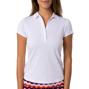 Vente en gros Vêtements de sport Doublure de golf pour femmes Polo rose T Shirt Ladies Quick Dry Slim Fit Polo Tees - Product Image 3