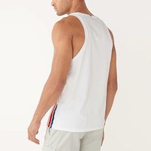 Men’s <b>Rainbow</b> Print Tank <b>Top</b> 100% Cotton Summer Plus Size Sleeveless T Shirt Lightweight Casual Gym Vest - Product Image 2