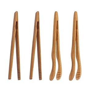 Pinzas para Tostadas de Bambú Resistentes al Calor para Pan, Bagels, Bolsitas de Té y Alimentos Pequeños - Product Image 6