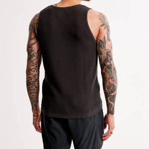 Camiseta Deportiva de Tirantes para Hombre, de Alta Calidad, 100% Algodón, Ecológica, a la Moda, Estilo Hip Hop, Transpirable, de Punto, Personalizable - Product Image 3