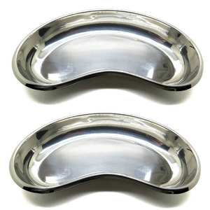 Bandeja de riñón manual en acero inoxidable con acabado liso Fácil limpieza y base de instrumento quirúrgico higiénico - Product Image 2