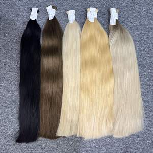 Top vente 2024 longue perruque de cheveux humains droite naturelle fermeture de dentelle de cheveux bruts vierges non traités un donneur - Product Image 1