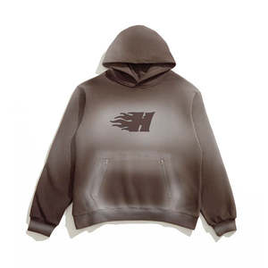 Nuevo diseño de estilo vintage, conjunto de pantalones de chándal estampados, sudaderas con capucha de punto trenzado lavado para hombres - Product Image 3