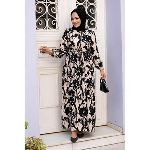 Vestido Hijab Estampado Ivy Negro - Product Image 5