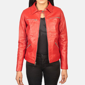 Chaqueta de cuero de alta calidad para mujer Chaqueta de cuero de mujer MOQ bajo Chaqueta de cuero de mujer recién llegada - Product Image 2