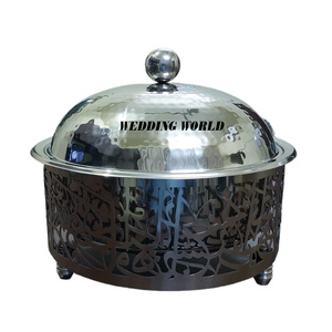 Artículos de cocina olla de metal con cúpula de madera cazuela hecha a mano superventas calentador de alimentos de Metal al por mayor con estilo clásico - Product Image 4