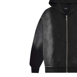 Superventas personalizado hombres sudaderas con capucha sólida Unisex Casual Hip Hop Streetwear sudaderas con capucha térmica - Product Image 6