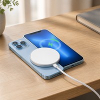 Chargeur Magnétique Sans Fil 15W Sortie Type C Nouvelle Arrivée 2026 pour Camping, Randonnée, Camping-car, Randonnée en Sac à Dos, Tente, Aventure en Montagne, Parc