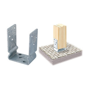 Supporto a U con piega zincata Fuoco Art. 791 60x71 mm - Product Image 1