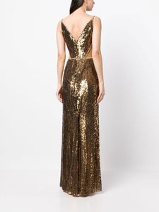 เดรสค็อกเทลยาวทรงแม็กซี่ปักเลื่อมลายดอกไม้สำหรับงานเลี้ยงตอนเย็น - Product Image 4