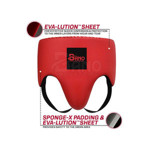 Protector de ingle de cuero de vaca de alta calidad con logotipo personalizado para Artes Marciales MMA, entrenamiento de Kickboxing, producto de boxeo - Product Image 3