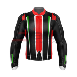 เสื้อแจ็กเก็ตมอเตอร์ไซด์แบบปรับแต่งได้,สีดำสวมใส่สบายมีบริการ OEM แบบมืออาชีพ - Product Image 1