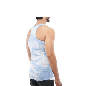 Débardeur décontracté vierge de haute qualité, personnalisable en gros, respirant, doux, sans manches, idéal pour la gym, le fitness, l'entraînement, effet délavé au soleil - Product Image 5