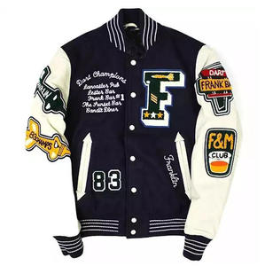 Venta caliente de los hombres personalizable de alta calidad Varsity Jacket Nueva llegada de invierno Streetwear con Logo Personalización Bomber Style - Product Image 2