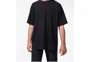 Haute qualité 240 gsm goutte épaule lourd t-shirt luxe blanc coton lourd personnalisé streetwear surdimensionné t-shirt hommes - Product Image 4