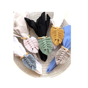 Rond de serviette en macramé de qualité supérieure Design industriel Top Arrivées pour les mariages et les fêtes Vaisselle la plus demandée à bas prix - Product Image 5