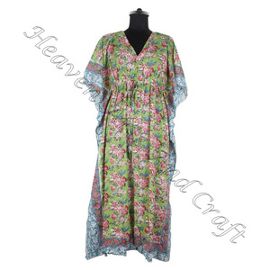 100% algodón nuevas mujeres Maxi musulmán largo Dubai vestido marroquí ropa islámica Kaftan mujeres algodón Kaftan Maxi Sundress Suelto - Product Image 4