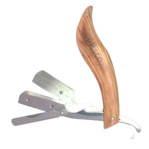 Couteau de rasage pliant, rasoir droit pour hommes - Product Image 4