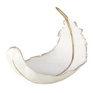 Bol décoratif en forme de feuille antique pour fruits, bol de service en métal, centre de table, articles personnalisés en forme de feuille, fournitures pour événements - Product Image 6