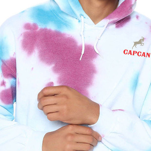 Nouveau Couple ample coton à manches longues pull à capuche hiver polaire agneau cravate colorant Logo personnalisé approvisionnement en gros - Product Image 1