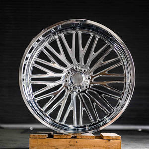 Rueda de Camioneta de Aleación Forjada Pulida de Diseño Profundo con Múltiples Radios 6x139.7 20x9J 22x10J de Alta Resistencia para Chevy Silverado GMC Sierra Mirror - Product Image 2