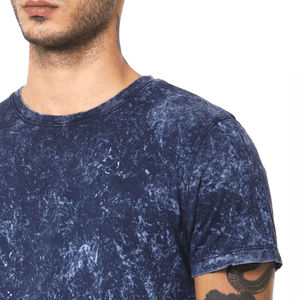 เสื้อยืดผ้าฝ้ายฟอกกรดสำหรับผู้ชายเสื้อโอเวอร์ไซส์ลายพิมพ์แบบใหม่ - Product Image 6