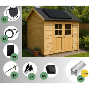Impianto di energia da balcone 800 W – Growatt e 1x set giardino Jolywood Full Black - Product Image 2