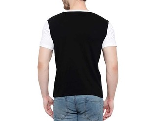 เสื้อยืดคอกลมผ้าคอตตอนสีทึบสำหรับผู้ชายเสื้อทรงโอเวอร์ไซส์/ทรงสลิม/บ็อกซี่เข้ารูปโลโก้ด้านหน้าระบายอากาศผ้าสไตล์แฟชั่นลำลองคุณภาพสูง100% - Product Image 6