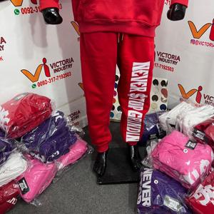 Pantalones Deportivos Anchos de Pierna Ancha, 100% Algodón Orgánico, Tejido Grueso, Corte Holgado, Bolsillos Tipo Cargo con Estampado Personalizado, Cintura Elástica Impermeable - Product Image 6