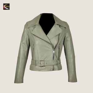 Women Pink <b>Leather</b> <b>Jackets</b> Wholesale Bulk Production Factory Direct High Quality - Product Image 5