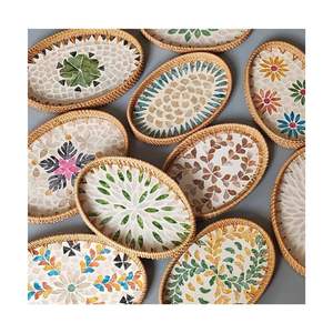 ARTÍCULOS DE BANDEJA CALIENTE 2025 MEJOR VENTA BANDEJA DE RATÁN CON INCRUSTACIONES DE MADRE DE PERLA 99 DATOS DE ORO PROVEEDOR DIRECTO DE VIETNAM - Product Image 3