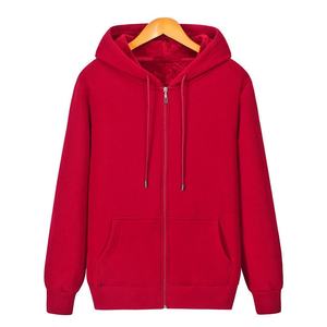 Sweats à capuche zippés de couleur unie pour hommes Veste décontractée ample de grande taille à la mode avec capuche brodée Sweats à capuche et veste - Product Image 4