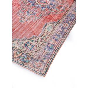 Tapis en laine noué à la main de grande taille, motif médaillon rouge et orange, pour salon, couloir rectangulaire - Pae-2661 - Product Image 2