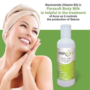 Loción Corporal y Facial Parasoft con Calamina, Parafina Líquida Ligera, Aloe Vera, Manteca de Karité y Vitamina B3 para Piel Muy Seca - Product Image 4