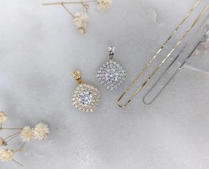 Elegante Collar con Colgante de Diamante Moissanite VVS con Oro de 14k, Joyería Fina para Mujer, Joyería Fina de Lujo a Bajo Precio - Product Image 2