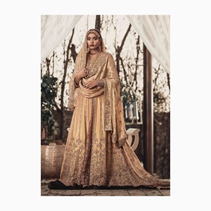 Robe de mariée indienne pakistanaise brodée Collection fête porter derniers vêtements de Style Shalwar Kameez vente chaude - Product Image 2