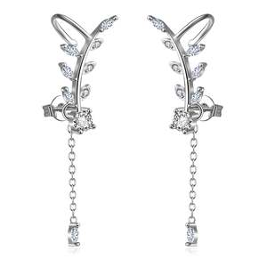 Orecchini pendenti e a lobo in vero cristallo - Product Image 1