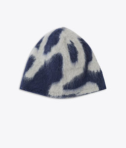 New Arrived Fashionable Jacquard knitted mohair <b>Beanie</b> for man Winter Wear Warm Streetwear Knitted mohair <b>Beanie</b> For <b>men</b> - Product Image 4